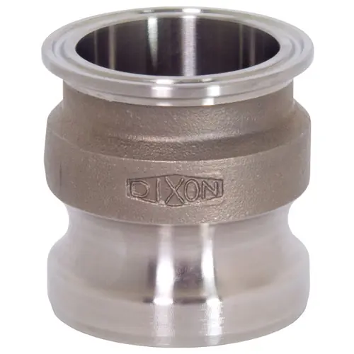Dixon Sanitary 316 Stainless Cam & Groove Adapter X Clamp Ends