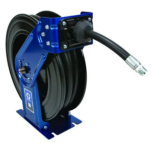 Graco XD 30 Series 1/2 in. x 75 ft. Heavy Duty Spring Driven Oil Hose Reels (Blue) - With Hose