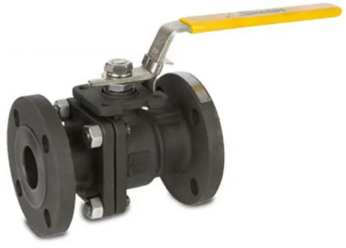 Sharpe Carbon Steel Full Port Locking Ball Valve - 150 lbs Flanged Ends - 2 1/2 in.