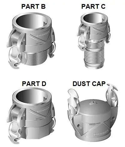 Campbell Fittings 1 1/2 in. Aluminum Insta-Lock Cam & Groove Fittings