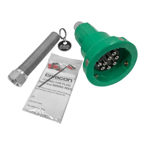 Civacon Green Thermistor Plug Only w/ 4 J-Slot Pins & 8 Contact Pins for Scully® Compatible Systems