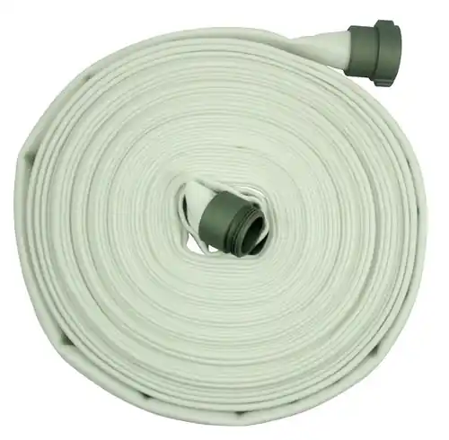 Fire/Mill 2 1/2 in. 300# Single Jacket Fire Hose w/ Brass NPSH Couplings