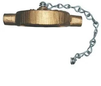 Morrison Bros. 307 Series 2 in. Brass Fill Cap w/ Chain & Gasket