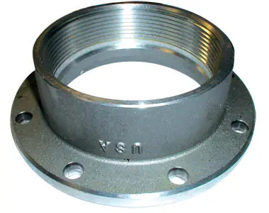 PT Coupling Aluminum 4 in. TTMA Flange x 4 in. Female NPT, Fixed