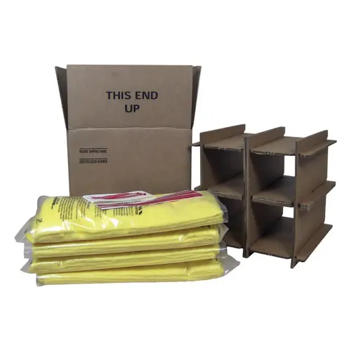 HAZMATPAC Four Bottle Packaging System - Bottle Not Included
