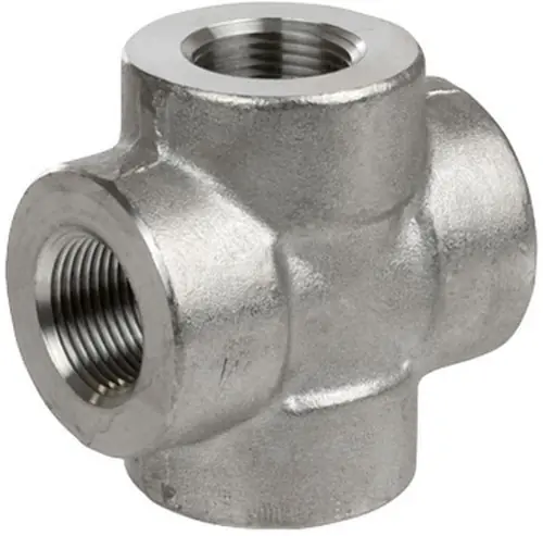 Smith Cooper 3000# Forged 316 Stainless Steel 1 in. Cross Fitting - Threaded - Fig. S4036X