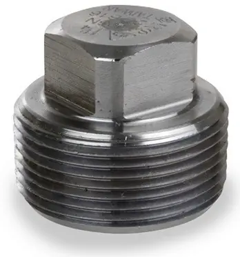 Smith Cooper 3000# Forged Carbon Steel 2 in. Square Head Plug Fitting - Threaded - Fig. 42SP3