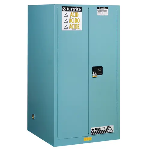Justrite Sure-Grip Ex 60 Gallon Classic Safety Cabinet for Corrosives - Manual Close