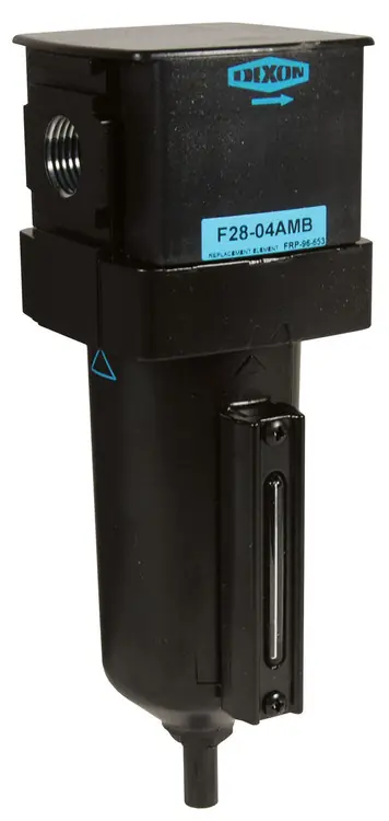 Dixon Wilkerson 3/4 in. F28 Standard Filter with Metal Bowl & Sight Glass - Manual Drain