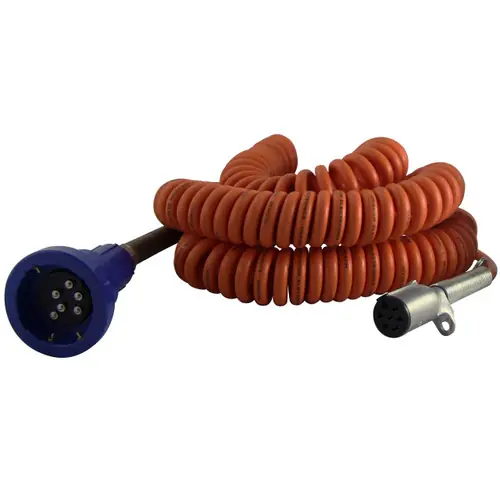 Civacon Pull-Away Cord & Plug for Blue Optic System w/ 3-J Slot Pins, 6 Contact Pins & 30 ft. Coiled Cord