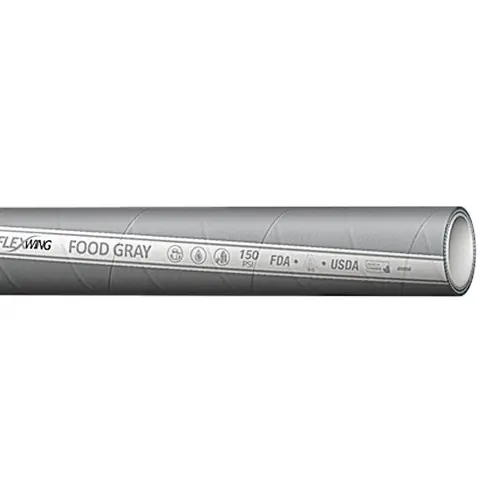 Continental ContiTech Flexwing Food Gray Transfer Hose - Hose Only