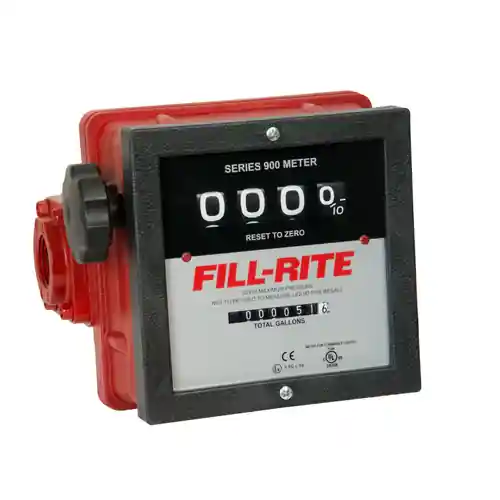 Fill-Rite 901C 1 in. NPT Mechanical Heavy Duty Flow Meter (Gallons)