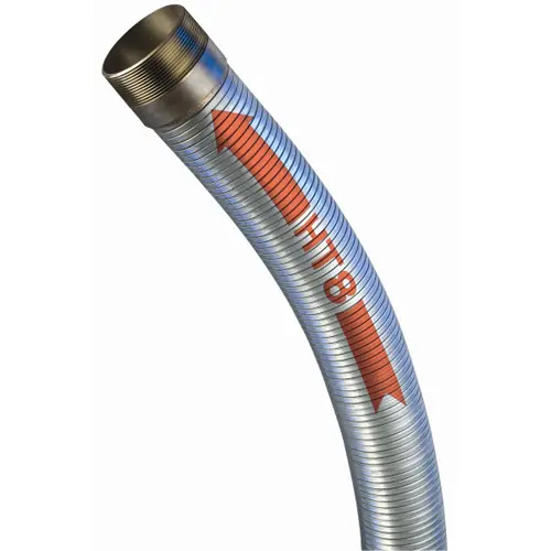 Kuriyama 6 in. Stainless Steel Metal Hose Smooth Bore (Lined) w/ NPT Ends
