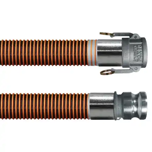 Kuriyama Tigerdrop NDH Black Fuel 4 in. Drop Hose Assemblies w/ Part C Female Coupler x Part E Male Adapter Ends