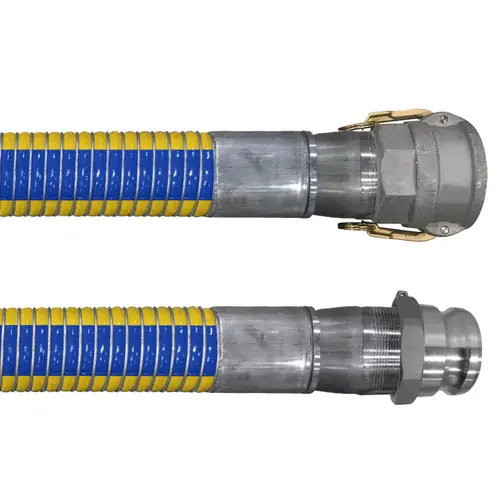 U.S. Hose Chemiflex 2 in. Composite Biodiesel Hose Assemblies w/ Aluminum Female Coupler x Male Adapter Ends
