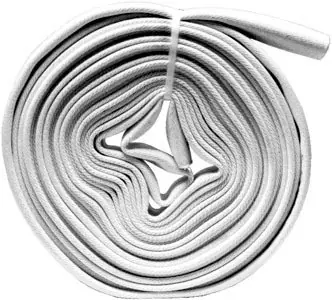 Dixon Single Jacket All Synthetic White 2 1/2 in. Mill Hoses - Uncoupled