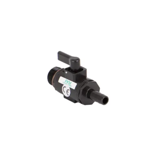 Banjo Poly Micro Valve 3/8 in. Hose Barb x 1/2 in. Male NPT