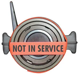 Not In Service VELCRO® Brand Strap For API Couplers