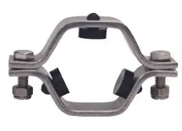 Dixon Sanitary B24RV Pipe Size Hex Hanger with Rubber Grommets