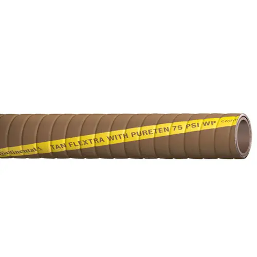 Continental ContiTech Tan Flextra 3 in. 75 PSI Material Handling Hose - Per Foot