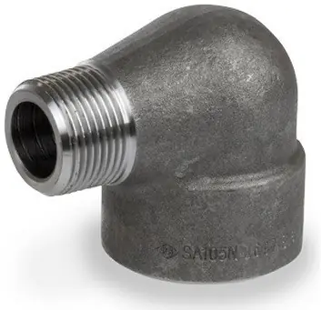 Smith Cooper 3000# Forged Carbon Steel 2 in. 90° Street Elbow Fitting - Threaded - Fig. 42SE3
