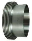 Dixon Sanitary L15AJP John Perry Threaded Long Weld Ferrules