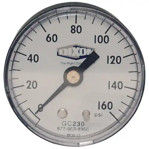 Dixon 1 1/2 in. Face Back Mount ABS Case Dry Gauges
