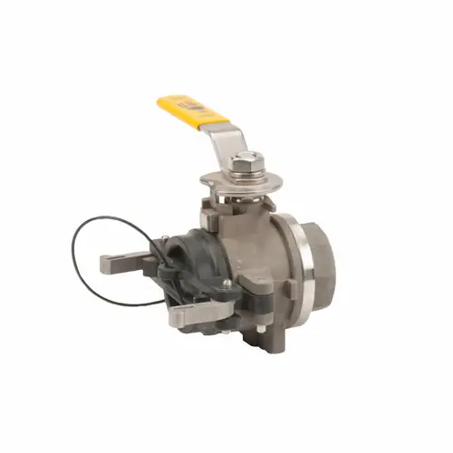 Banjo 1 1/2 in. Full-Port Male Dry-Mate x 1 1/2 in. Female NPT Stainless Steel Valve w/ PTFE Seals