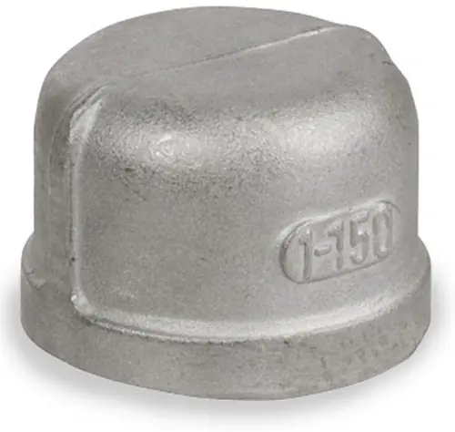 Smith Cooper Cast 150# Stainless Steel 3/4 in. Cap Fitting - Threaded - Fig. S3116C