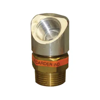 M. Carder 1 in. MNPT x 3/4 in. FNPT 45° Cabinet Swivel