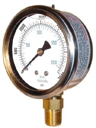 Kodiak 2 1/2 in. Liquid Filled Pressure Gauges