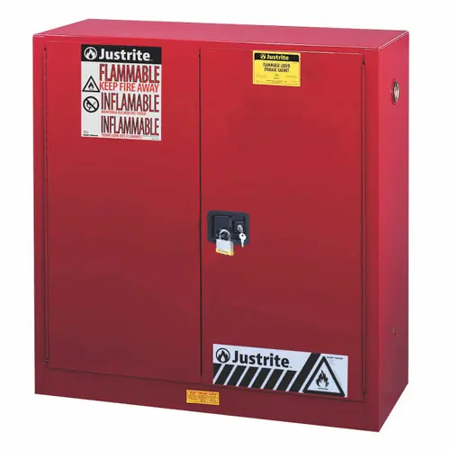 Justrite Sure-Grip Ex 40 Gallon Safety Cabinet for Paints & Inks - Self-Close