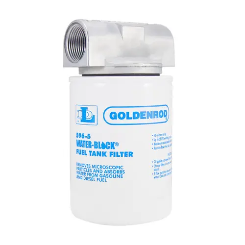 Goldenrod 596 Series Water-Block Spin-On Fuel Filter - 10 Micron
