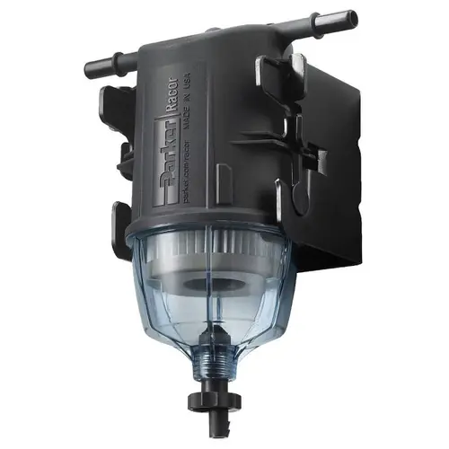 Parker Racor SNAPP One-Piece Snap-In Fuel Filter Water Separator Assembly w/ Bracket & Drain