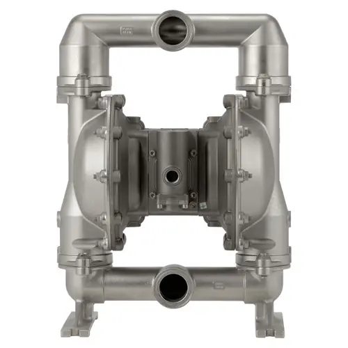 ARO Sanitary Series 1 1/2 in. Tri-Clamp Air Diaphragm Pump w/ PTFE with Santoprene Backup Diaphragms, PTFE Balls & Stainless Steel Seats