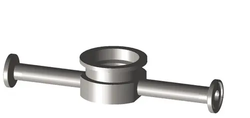 High Purity BioPharm T7IMPS Clamp Instrument Tees PM Finish-SF-4
