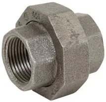 Smith Cooper 150# Black Malleable Iron 4 in. Union Pipe Fittings - Threaded - Fig. 3463