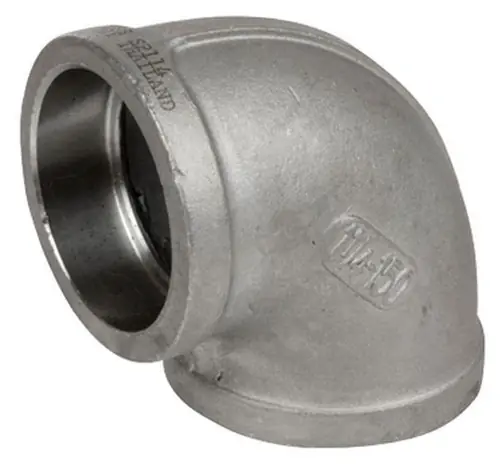 Smith Cooper Cast 150# Stainless Steel 1 1/4 in. 90° Elbow Fitting - Socket Weld - Fig. S3716E