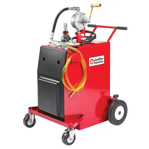 JohnDow Pro 30 Gallon Portable Gas Caddy w/ Manual Rotary Pump