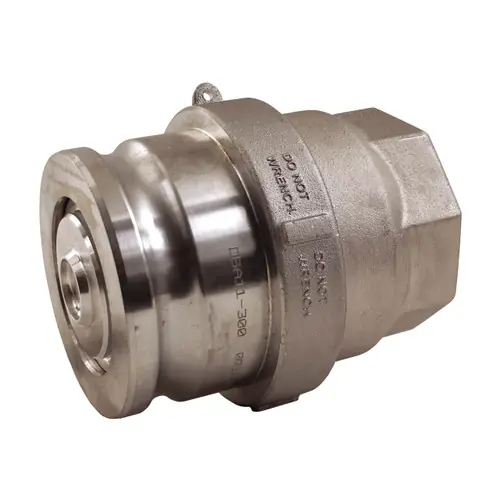 Dixon Bayloc Aluminum Dry Disconnect 4 in. Adapter x 3 in. FNPT - PTFE Encapsulated Silicone Seal