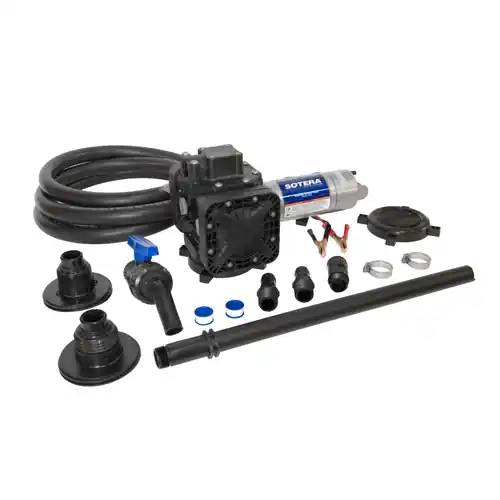 Sotera Series 400 Dual Diaphragm 12V DC Chemical Pump - 13 GPM