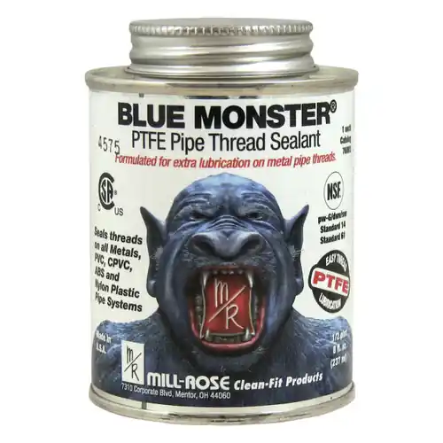 Mill-Rose Blue Monster Industrial Grade PTFE Pipe Thread Sealant - Sch. 80