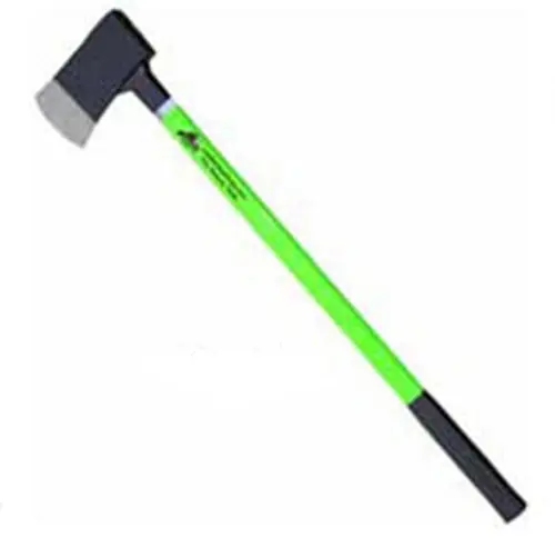 Leatherhead Tools 6 lb. Flat Head Axe Fiberglass Handle w/Reflective Tape - Lime