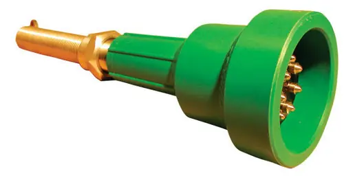 Scully Green Thermistor Plug Only w/ 2 J-Slot Pins & 8 Contact Pins for Scully Systems