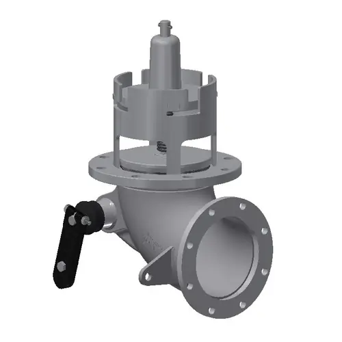 Betts 4 in. Flat Seat Aluminum Emergency Valve - Cable Operated