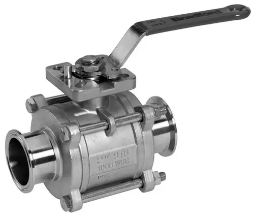 Dixon Sanitary 2-Way 3-Piece Encapsulated Ball Valves