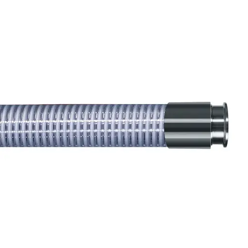 Kuriyama MILK 1 1/2 in. Food Grade PVC Liquid Suction Hose w/ Tri-clamp Ends