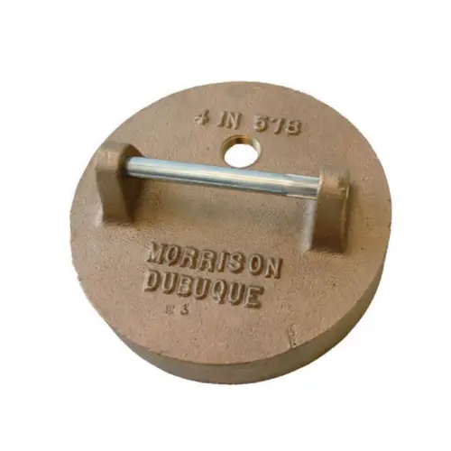 Morrison Bros. Model 578P 4 in. Brass Probe Cap with Port Hole