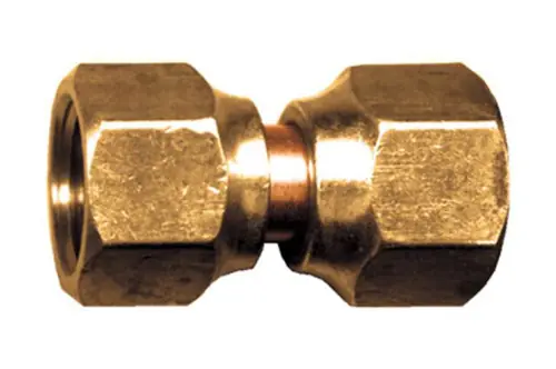 Gas-Flo Brass S.A.E. 45° Flare Tube Coupling - Swivel Flare - 3/8" - 1,000