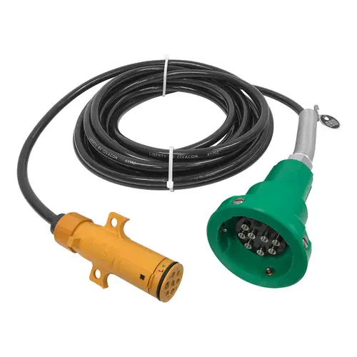 Civacon Green Thermistor Plug, Straight Cord, and Yellow Break-Away Plug w/ 4 J Slot & 10 Contact Pins